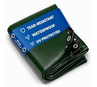 NEMAXX® bâche 450 g/m² 4×5 m Verte œillets alu imperméable Anti-UV