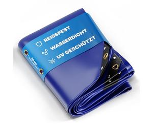NEMAXX® Bâche de Protection 650 g/m² 3x4 m (12 m²) Bleu - bâche tissée PVC indéchirable, 100% imperméable & résistante aux UV, œillets en Laiton - pour Camion, Bois, Piscine & Jardin