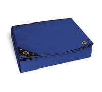 NEMAXX® Bâche Premium Imperméable [400x500cm]-Résistante aux UV [450 g/m²] Bâche de Camion avec Œillets,Bâche en PVC pour Bois,Jardin,Toit & Construction-Bâche de Protection Hivernale-Bleu-20m²