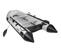 NEMAXX bateau pneumatique gonflable 330cm 5-Places bateau de pêche avec fond en alu, 2 bancs en alu, 2 rames et pompe à air