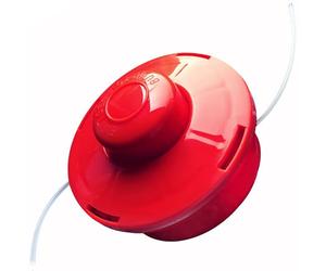 NEMAXX® FS2 Tap & Go tête à Fil (tête de Coupe) - système Semi-Automatique Double Fil - pour débroussailleuse - M10 x 1,25 Filetage à Gauche - 2 mm - diamètre de Coupe 380 mm - Rouge (1 pièce)