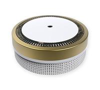 NEMAXX® M1-Mini Détecteur de Fumée/Avertisseur de Fumée Ø71,6mm,Photoélectrique,sans Substance Radioactive,EN14604 (AFNOR 0333),VDS G216020, Alarme 85 DB,3V Lithium,Hush,Jusqu’à 10 Ans - Or - 1x
