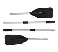 Nemaxx® pagaies en Aluminium Lot de 2 pour Bateau Gonflable 230/330/380 cm - rames de 130/155 cm avec poignée Ergonomique, Pale Professionnelle, système Anti-Torsion Confort, Sink-Stop
