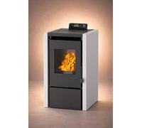 NEMAXX® PC5 poêle à granulés 5,3 kW A+ jusqu’à 120 m³ - Modes Chrono & ECO, prêt pour WiFi (application en option), écran & télécommande, protection contre la surchauffe & arrêt automatique - Gris