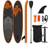 NEMAXX® Planche Sup 320×78×15 cm - Jusqu’à 140 kg - Set de Paddle Gonflable avec Sac, pagaie, aileron, Pompe et kit de réparation - Planche Allround PB320 II
