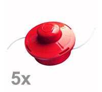 NEMAXX® Tête de fil pour débroussailleuse [M10 FILETAGE] - Rouge (lot de 5)