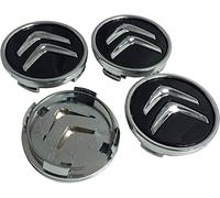 Nemeae Cache-moyeux avec 4pcs 60mm pour Citroen C2 C3 C4 C5 C1 Elysee Berling Xsara Picasso Saxo Cactus DS3 DS4 DS6 Course Centre de Roue de Voiture Capuchon Capuchon Côte de Voiture Badge Stickers
