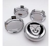 Nemeae Cache-moyeux avec 4pcs 65mm pour Jaguar XF XJ-S XJ-6 X-Type XE S-Type F-Pace F-Type XK8 XK XKR XFR Course Centre de Roue de Voiture Capuchon Capuchon Côte Voiture Badge Emblème Capuchons,B2