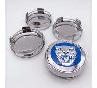 Nemeae Cache-moyeux avec 4pcs 65mm pour Jaguar XF XJ-S XJ-6 X-Type XE S-Type F-Pace F-Type XK8 XK XKR XFR Course Centre de Roue de Voiture Capuchon Capuchon Côte Voiture Badge Emblème Capuchons,C2