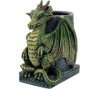 Nemesis NEM2564 Now Pot à Stylo Motif Dragon Wyrm Vert 10,6 cm