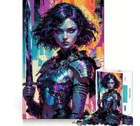Nemesis︰ Neon Vengeance Puzzles pour Adolescents 1000 pièces Jeu de logique Fine Doux et Relaxant Bords Nets Cadeau de qualité supérieure (38x26cm)