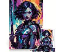 Nemesis︰ Neon Vengeance Puzzles pour Adolescents 1000 pièces Jeu de logique Fine Doux et Relaxant Bords Nets Cadeau de qualité supérieure (38x26cm)