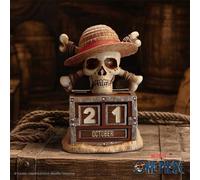 Nemesis Now 114355 One Piece Luffy Jolly Roger Calendrier Perpétuel