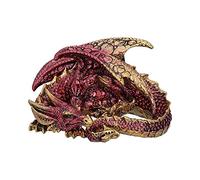 Nemesis Now Figurine Aaden U5289S0 – Dragon au repos rouge et doré 10,2 cm