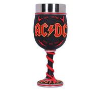 Nemesis Now Verre à vin AC/DC Haute Tension Rock and Roll avec cornes d'éclairage Noir