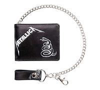 Metallica The Black Album Logo Portefeuille avec chaîne - 11 cm (L) x 9 cm (H) Noir G