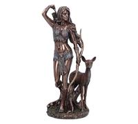 Nemesis Now Artemis Figurine de déesse grecque de la chasse 25 cm, résine, bronze, ornement de la déesse grecque, ornement de la mythologie grecque, coulée en résine de bronze, finition polie
