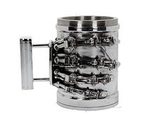 Nemesis Now B4656N9 Terminator 2 Chope 17 cm Résine avec insert en acier inoxydable Argenté