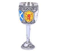 Nemesis Now B4697P9 Calice du Bouclier écossais en résine et acier inoxydable Argenté/blanc 17 cm