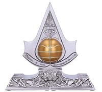 Nemesis Now B5349S0 Serre-Livres en résine sous Licence Officielle Assassin's Creed Apple of Eden, Silver, 18,5cm