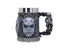 Nemesis Now B5604T1 Harry Potter - Chope à bière de Collection - Motif : Mangemorts - Cadeau pour Fan et Passionné - Qualité Supérieure - Noir et Argenté - 15.5 cm , Résine