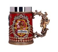Nemesis Now B5606T1 Harry Potter - Chope à bière de collection - Motif : Gryffondor - Cadeau pour Fan et Passionné - Qualité Supérieure - Rouge et Argenté - 15,5 CM, Résine, 1 Unité (Lot de 1) 650ml