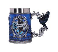 Nemesis Now B5612T1 Harry Potter - Chope à bière de collection - Motif : Serdaigle - Cadeau pour Fan et Passionné - Qualité Supérieure - Bleu et Argenté - 15,5 CM, Résine, 1 Unité (Lot de 1)
