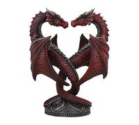 Nemesis Now Bougeoir en Forme de cœur de Dragon Anne Stokes - 23 cm - en résine - Taille Unique