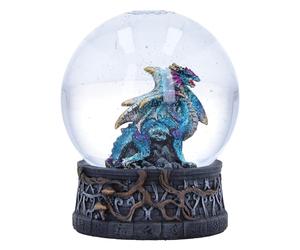 Nemesis Now Boule à Neige Dragon Storm de 10 cm, en résine, Boule à Neige Dragon Bleu, décoration d'intérieur, coulée dans la Meilleure résine, Peinte à la Main