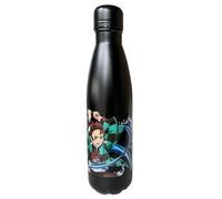 Nemesis Now Bouteille d'eau Demon Slayer Tanjiro 500 ml, 27,4 cm, acier inoxydable, noir