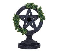 Nemesis Now Brûleur d'encens à refoulement avec Pentagramme Vieilli, Gris, 19 cm