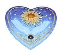 Nemesis Now Brûleur d'encens Fortunes of The Sun 15 cm en résine, Motif palmisterie, Soleil et étoiles, coulé dans la Meilleure résine, Peint à la Main, Peut contenir Un cône d'encens