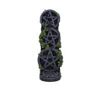 Nemesis Now Brûleur d'encens Pentagramme Totem en résine, Gris, Effet Pierre vieillie, Motif Pentagramme, Cadeau Wiccan, moulé dans la Meilleure résine, Peint à la Main