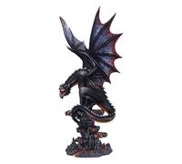 Nemesis Now Cathoron's Call Dragon Noir en résine moulée dans la Plus Fine résine Peinte à la Main