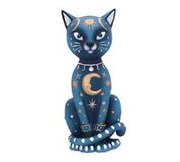 Nemesis Now Celestial Kitty Figurine Chat céleste en résine Bleu 26 cm