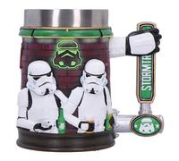Nemesis Now Chope de bar Stormtrooper de 15,4 cm en résine, sous licence officielle Stormtrooper, design bar, poignée du robinet de bière, insert en acier inoxydable, coulée dans la meilleure résine,