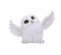Nemesis Now Chouette Snowy Delight 20,5 cm - Figurine Blanche en Résine, Charmante Hibou, Complément Parfait à Toute Collection
