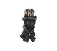 Nemesis Now Statuette Cogsmiths Cat Indifférent, noire, polyrésine
