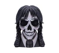 Nemesis Now Crâne éblouissant foncé, décoration gothique squelette, buste peint à la main