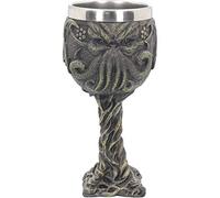 Nemesis Now Cthulhu's Thirst Gobelet 21cm Vert, Résine avec insert en acier inoxydable