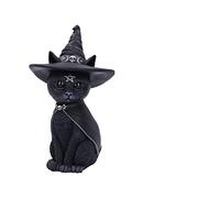 Nemesis Now Cult Cuties Purrah Figurine de Chat sorcière en résine Noir 30 cm