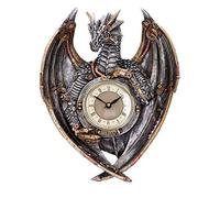 Nemesis Now Dracus Horologium 27,5 cm polyrésine Argent