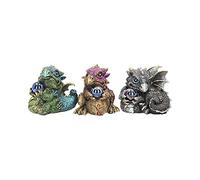 Nemesis Now Dragon Gift Set de 3 Figurines 7cm Résine Multicolore Taille Unique