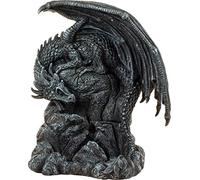 Nemesis Now Dragon Pool Brûleur d'encens à Reflux 19 cm Noir, résine, Taille Unique