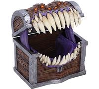 Nemesis Now Dungeons & Dragons Mimic Dice Boîte de Rangement pour dés 11,3 cm en résine Marron Produit sous Licence Officielle D&D Boîte à dés moulée dans la Meilleure résine Peinte à la Main