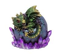Nemesis Now Emerald Hatchling Glow Dragonling Figurine en Cristal Vert 12,5 cm