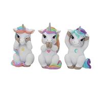 Nemesis Now Ensemble de Figurines Trois Cutiecorns de la Sagesse, Blanc, 9,5 cm