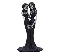 Nemesis Now Eternal Sisters Figurine de sœurs squelettes en résine Peinte à la Main Noir et Blanc 24 cm