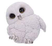 Nemesis Now Feathers U5473T1 Figurine de Chouette des neiges Motif Rotund Blanc 12,5 cm