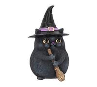 Nemesis Now Figurine Chat Noir Porte Bonheur 16cm Résine